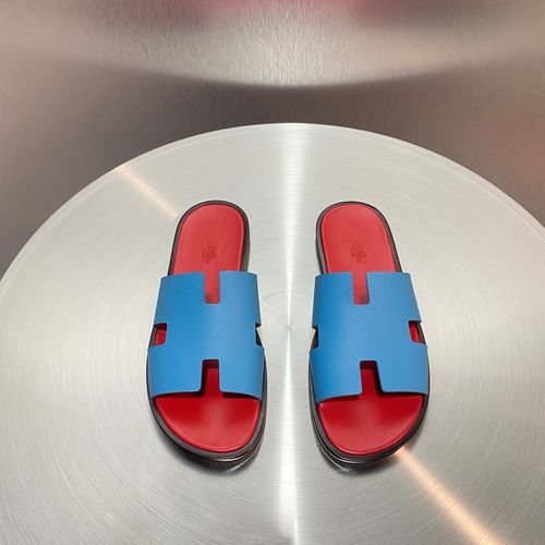 Hermes Classic H Slippers With Leather Outsole