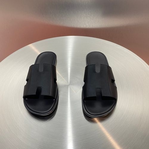 Hermes Classic H Slippers With Leather Outsole