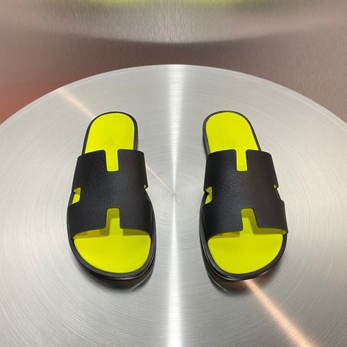 Hermes Classic H Slippers With Leather Outsole