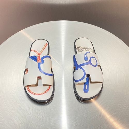 Hermes Classic H Slippers With Leather Outsole