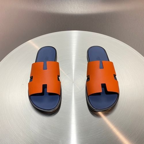 Hermes Classic H Slippers With Leather Outsole