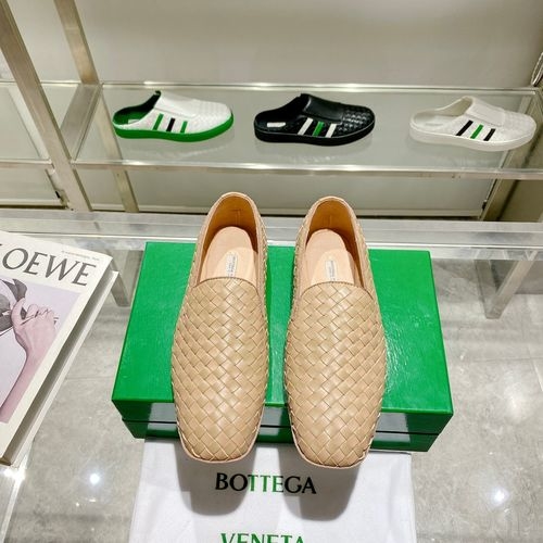 Bottega Veneta BV Woven Loafers Leather Sole Two Wear