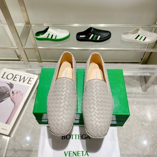 Bottega Veneta BV Woven Loafers Leather Sole Two Wear
