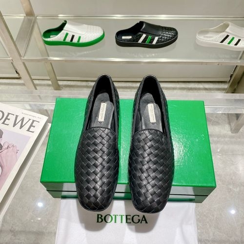 Bottega Veneta BV Woven Loafers Leather Sole Two Wear