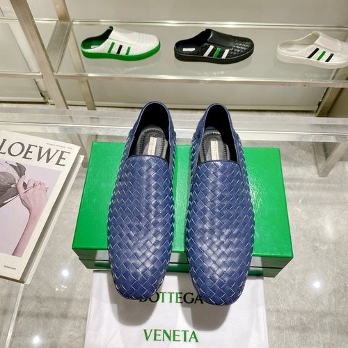 Bottega Veneta BV Woven Loafers Leather Sole Two Wear
