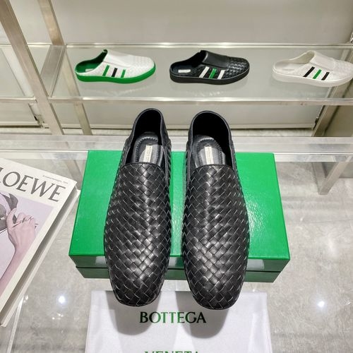 Bottega Veneta BV Woven Loafers Leather Sole Two Wear