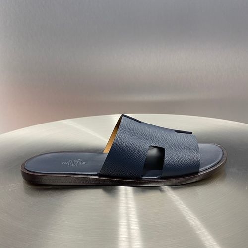 Hermes Classic H Slippers With Leather Outsole