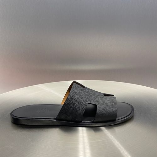 Hermes Classic H Slippers With Leather Outsole