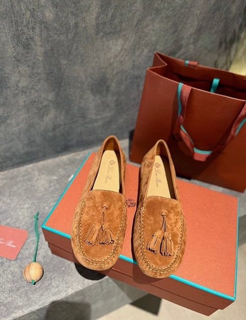 Loro Piana LP Cashmere Loafer Leather Lining Shoes