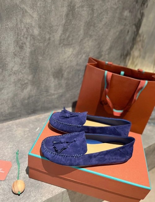 Loro Piana LP Cashmere Loafer Leather Lining Shoes
