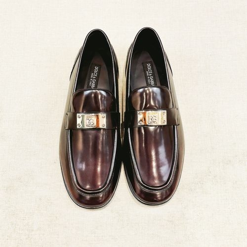 Dolce & Gabbana DG Genuine Leather Shoes With Top-Quality Sole