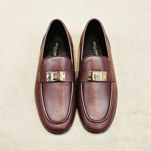 Dolce & Gabbana DG Genuine Leather Shoes With Top-Quality Sole