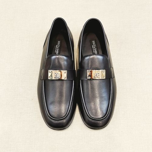 Dolce & Gabbana DG Genuine Leather Shoes With Top-Quality Sole