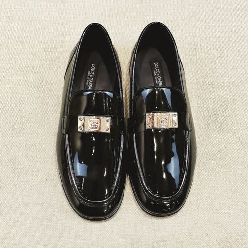 Dolce & Gabbana DG Genuine Leather Shoes With Top-Quality Sole