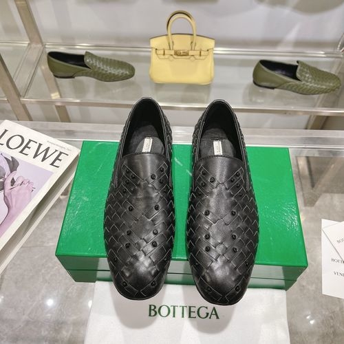 Bottega Veneta BV Woven Loafers Premium Leather Sole