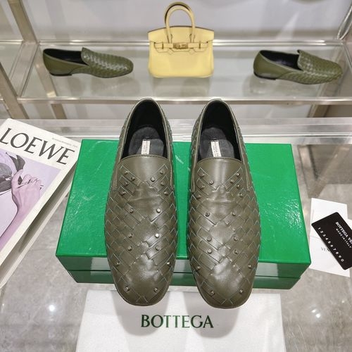 Bottega Veneta BV Woven Loafers Premium Leather Sole
