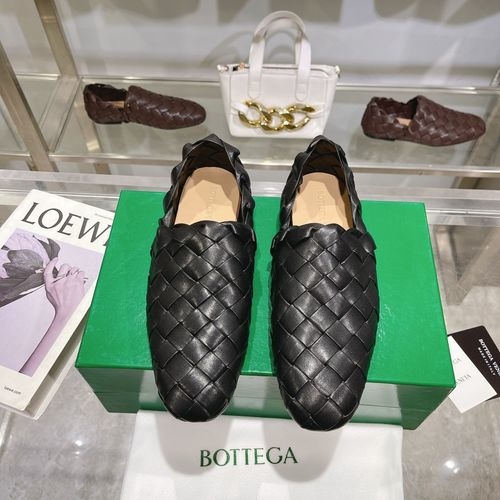 Bottega Veneta BV Woven Loafers Leather Sole Two Wear