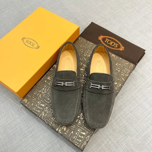 Tods Cow Leather Loafers With Original Packaging