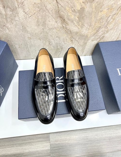 Christian Dior CD Formal Shoes Full-grain Cowhide Upper