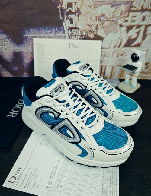 Christian Dior CD B30 Breathable Mesh Leather Sneakers