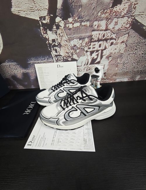 Christian Dior CD B30 Breathable Mesh Leather Sneakers