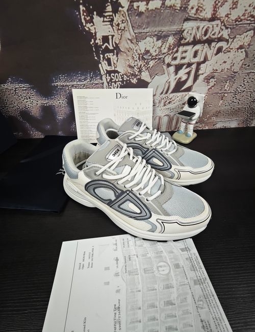 Christian Dior CD B30 Breathable Mesh Leather Sneakers