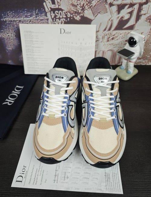 Christian Dior CD B30 Breathable Mesh Leather Sneakers