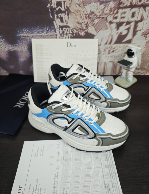 Christian Dior CD B30 Breathable Mesh Leather Sneakers