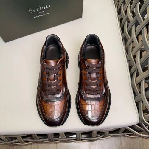 Berluti Low-top Casual Leather Sneakers