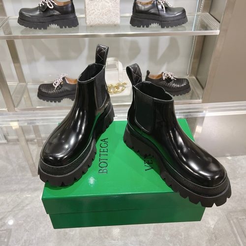Bottega Veneta BV Woven Leather Casual Boots