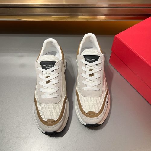 Valentino Nappa Calfskin Two-tone Sole Sneakers