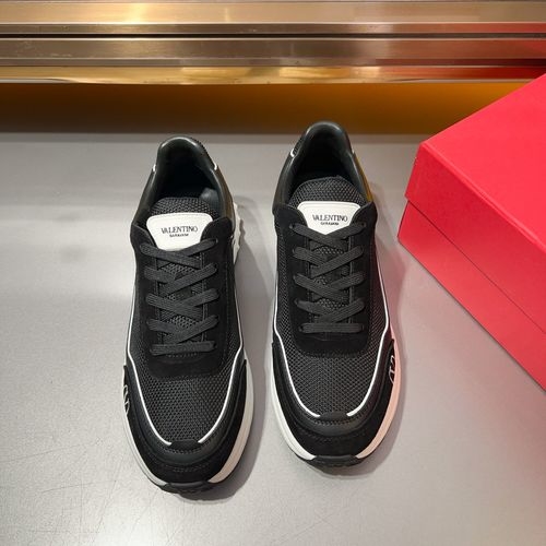 Valentino Nappa Calfskin Two-tone Sole Sneakers