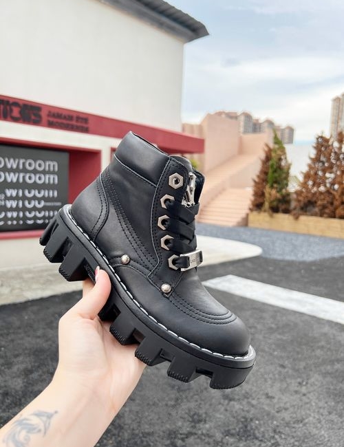 Louis Vuitton LV Checker Platform Ankle Martin Boots
