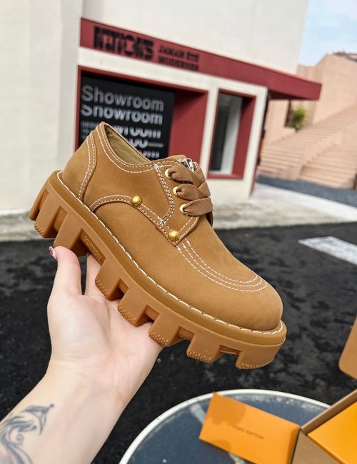 Louis Vuitton LV Retro Thick-sole Leather Loafers