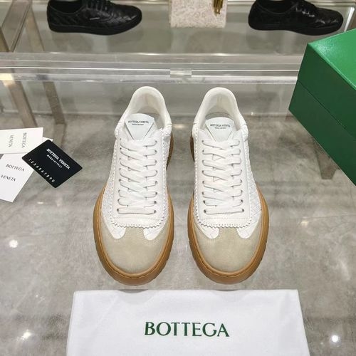 Bottega Veneta BV Woven Suede Leather Sneakers