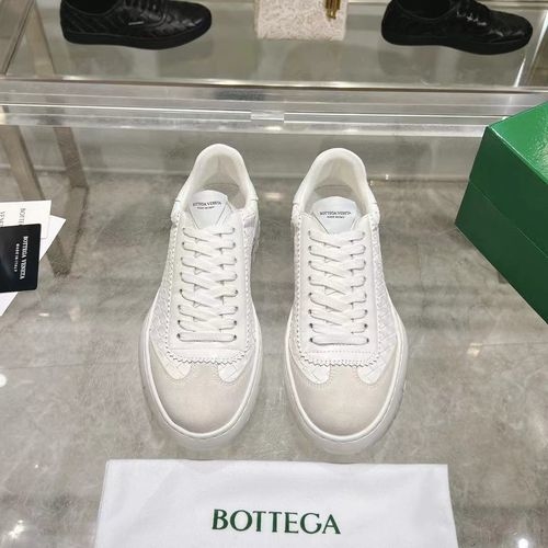 Bottega Veneta BV Woven Suede Leather Sneakers