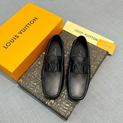 Louis Vuitton LV Classic Plaid Leather Loafers