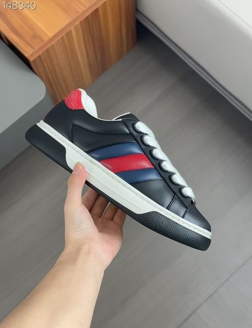 Gucci Canvas Sneakers With Leather Details