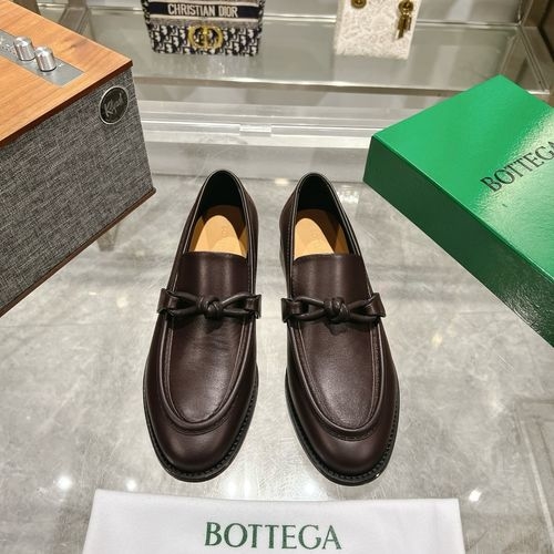 Bottega Veneta BV Woven Lace-up Flat Sole Shoes