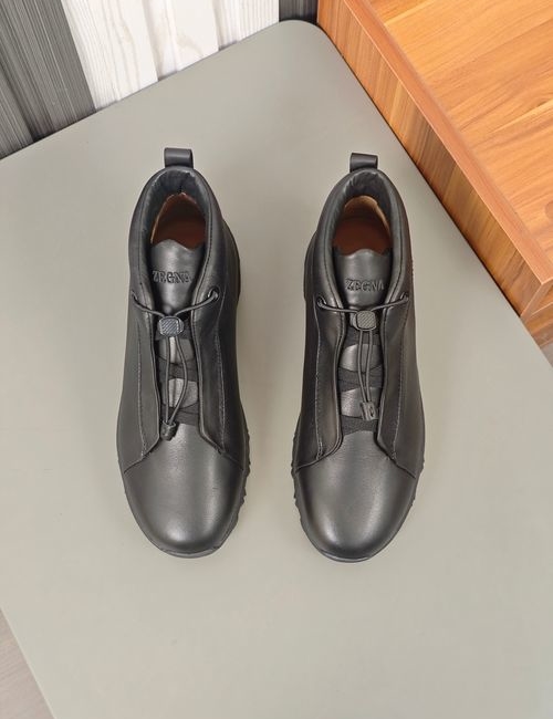 Zegna Triple Stitch Suede Casual Shoes