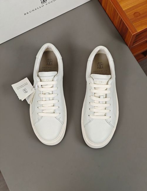 Brunello Cucinelli BC Polished Full Grain Leather Shoes With IP Sole