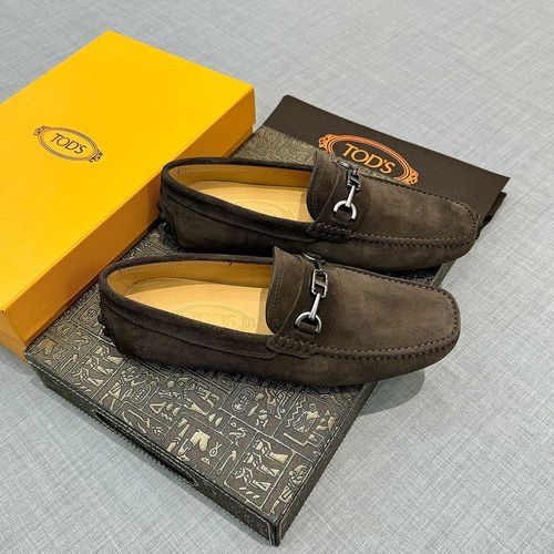 Tods Suede Leather Loafers With Original Packaging