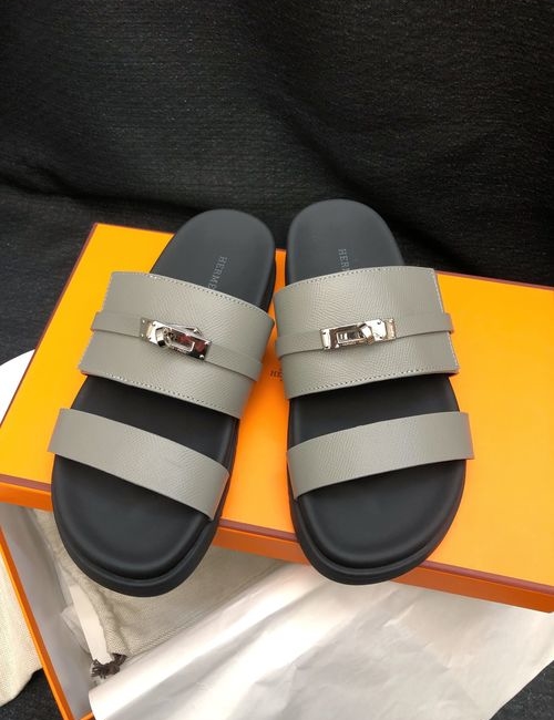 Hermes Chypre Slippers With Comfortable Soft Insole