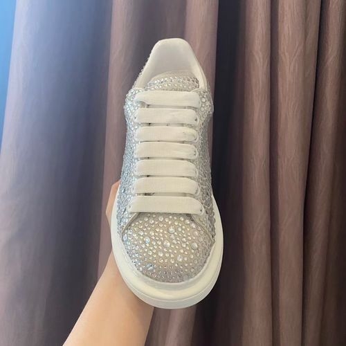 McQueen Rhinestone Embellished Classic Casual Sneakers