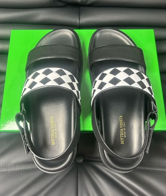Bottega Veneta BV Woven Leather Slides Premium Quality