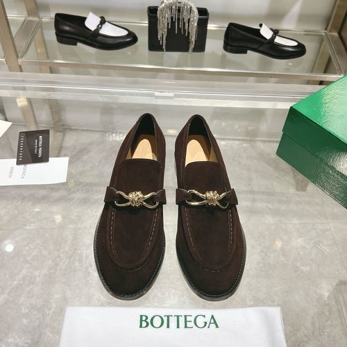 Bottega Veneta BV Woven Lace-up Flat Sole Shoes