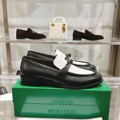 Bottega Veneta BV Leather Loafers With Original Buckle