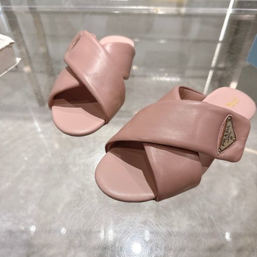 Prada Calfskin Leather Comfortable Sandals