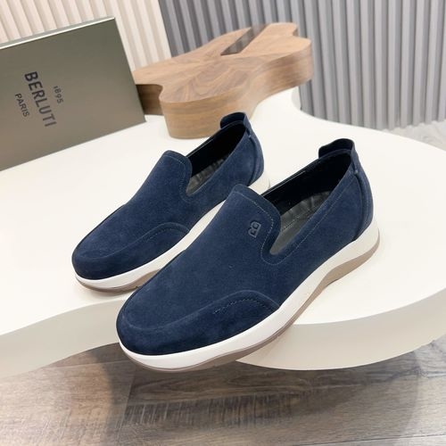 Berluti Echappée Series Suede Leather Loafers