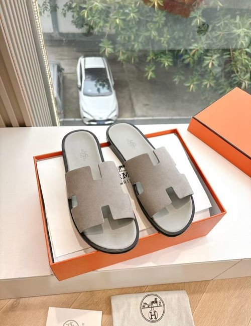 Hermes H Pig Nose Sandals Leather Upper